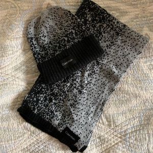 Calvin Klein Knit Hat & Scarf Set ♡
